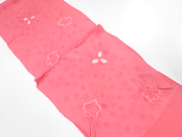 未使用品　正絹　絞り　帯揚げ